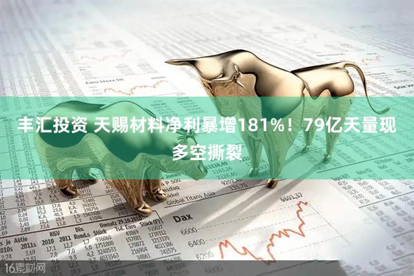 丰汇投资 天赐材料净利暴增181%！79亿天量现多空撕裂